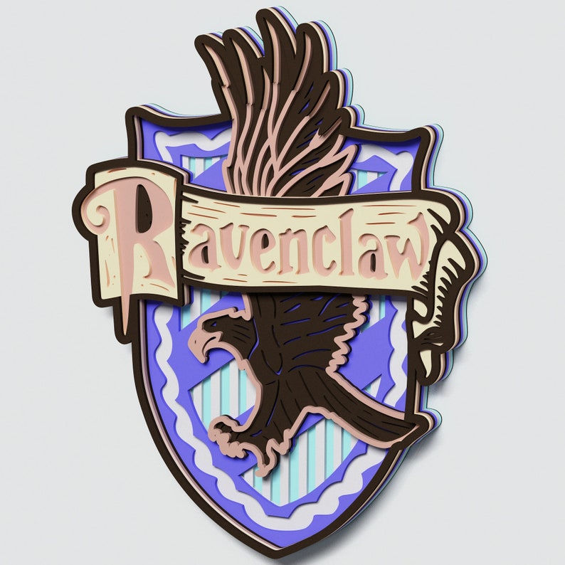 Download Multilayer Ravenclaw Crest Mandala svg DXF SVG Vector | Etsy