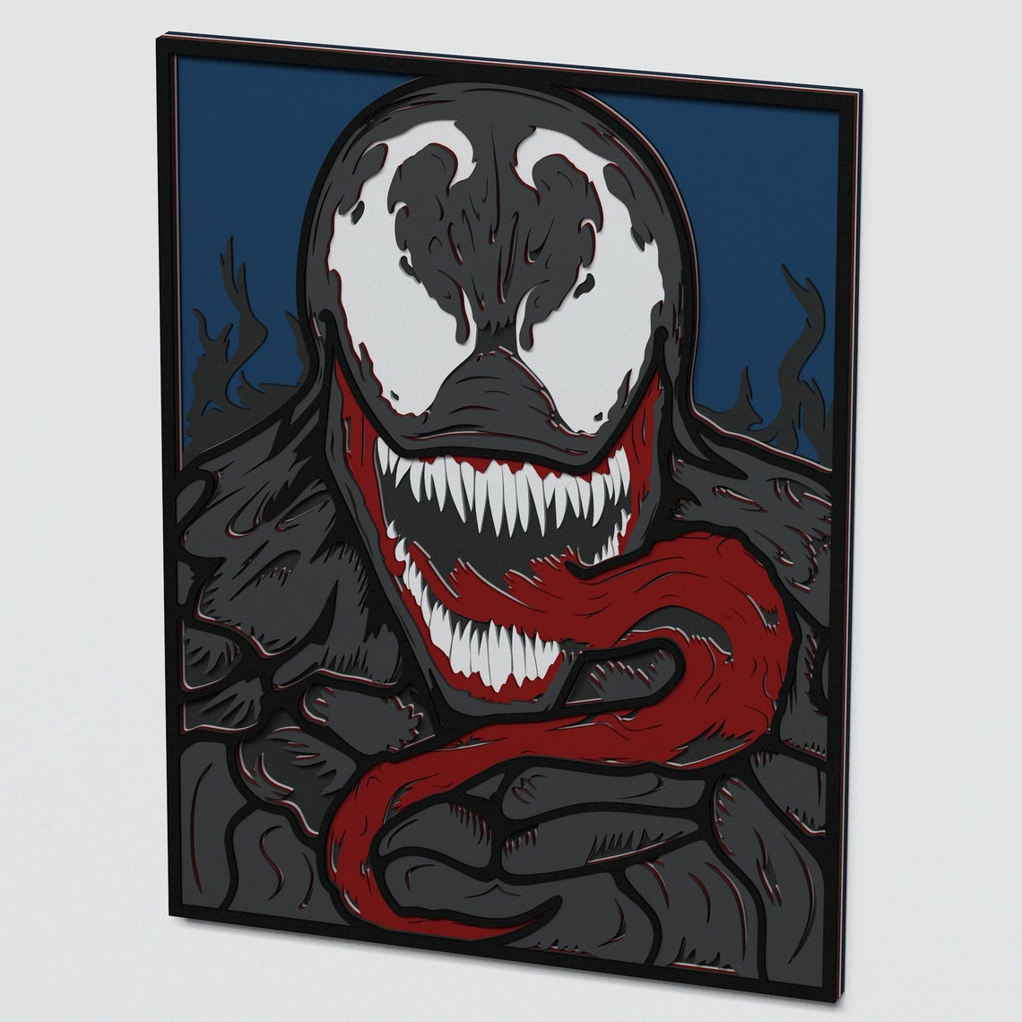 Multilayer Venom Design DXF SVG Vector Venom Mandala file | Etsy