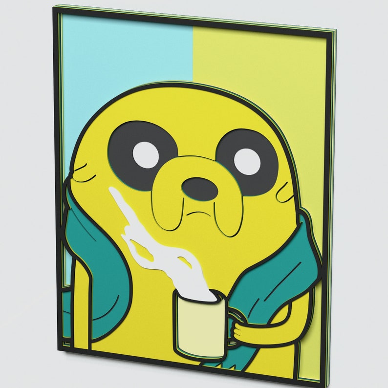 Download Multilayer Jake The Dog Desidn Svg Vector Adventure Time Mandala File For Laser Cutting Instant Download Dxf Wood Wall Art Mandala Papercraft Stamping Buysby Com