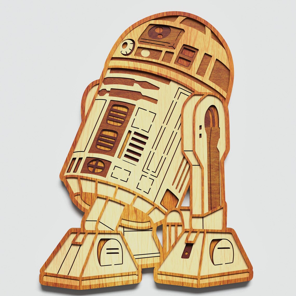 Download Multilayer R2-D2 Mandala SVG Layered Star Wars Mandala ...