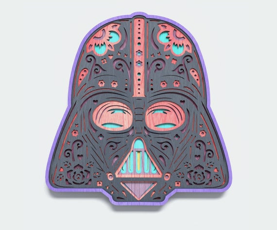 Download Multilayer Vader Mandala DXF SVG Vector Star Wars Mandala ...