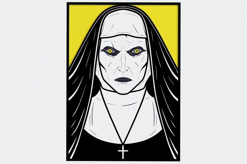 Download The Nun Valak Vector 3d Svg For Cricut Dxf Multilayer The Nun Design Svg Vector Valak Mandala File For Cutting Instant Download Craft Supplies Tools Paper Party Kids Delage Com Br