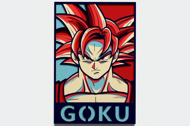 Download Multilayer Son Goku Mandala DXF SVG Layered Goku Mandala ...