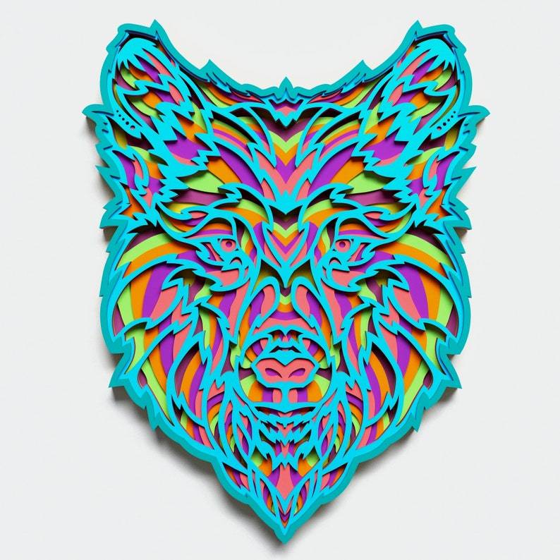 Download Wolf Mandala Svg Free For Cricut - Layered SVG Cut File ...