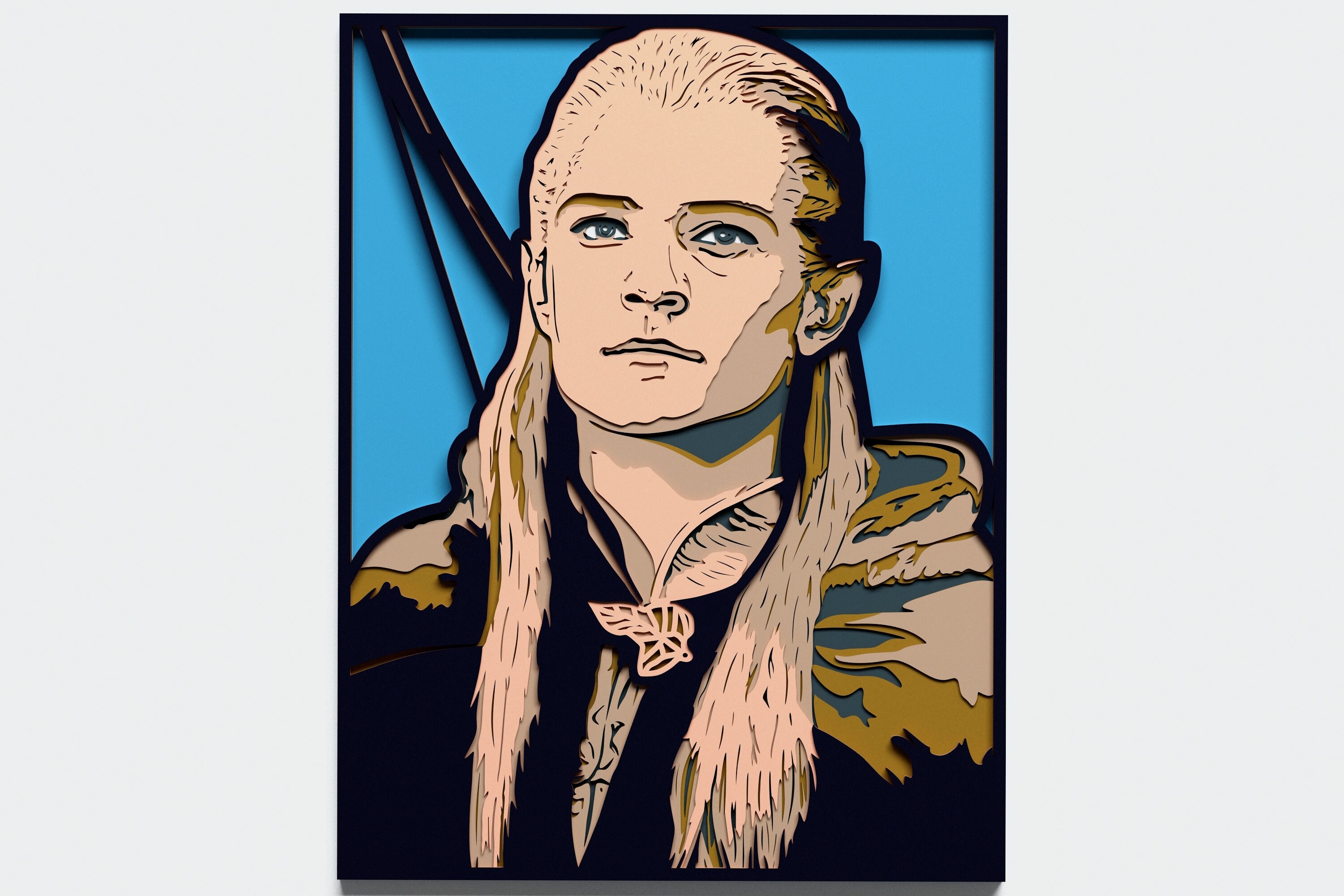 Download Multilayer Legolas Mandala Dxf 3d Svg Layered Legolas Etsy