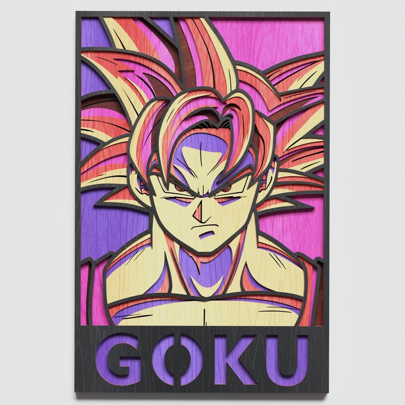 Download Multicapa Son Goku Mandala DXF SVG Archivo Goku Mandala en ...