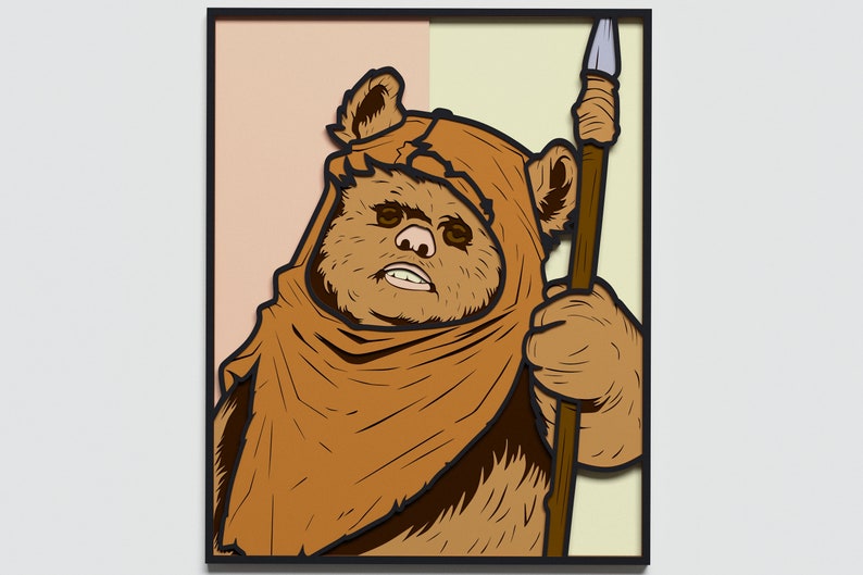Download Instant Download Multilayer Ewok 3d Svg Design Svg Vector Star Wars Mandala File For Laser Cutting Dxf Ewok Svg Vector File Paper Cut Papercraft Craft Supplies Tools Vadel Com