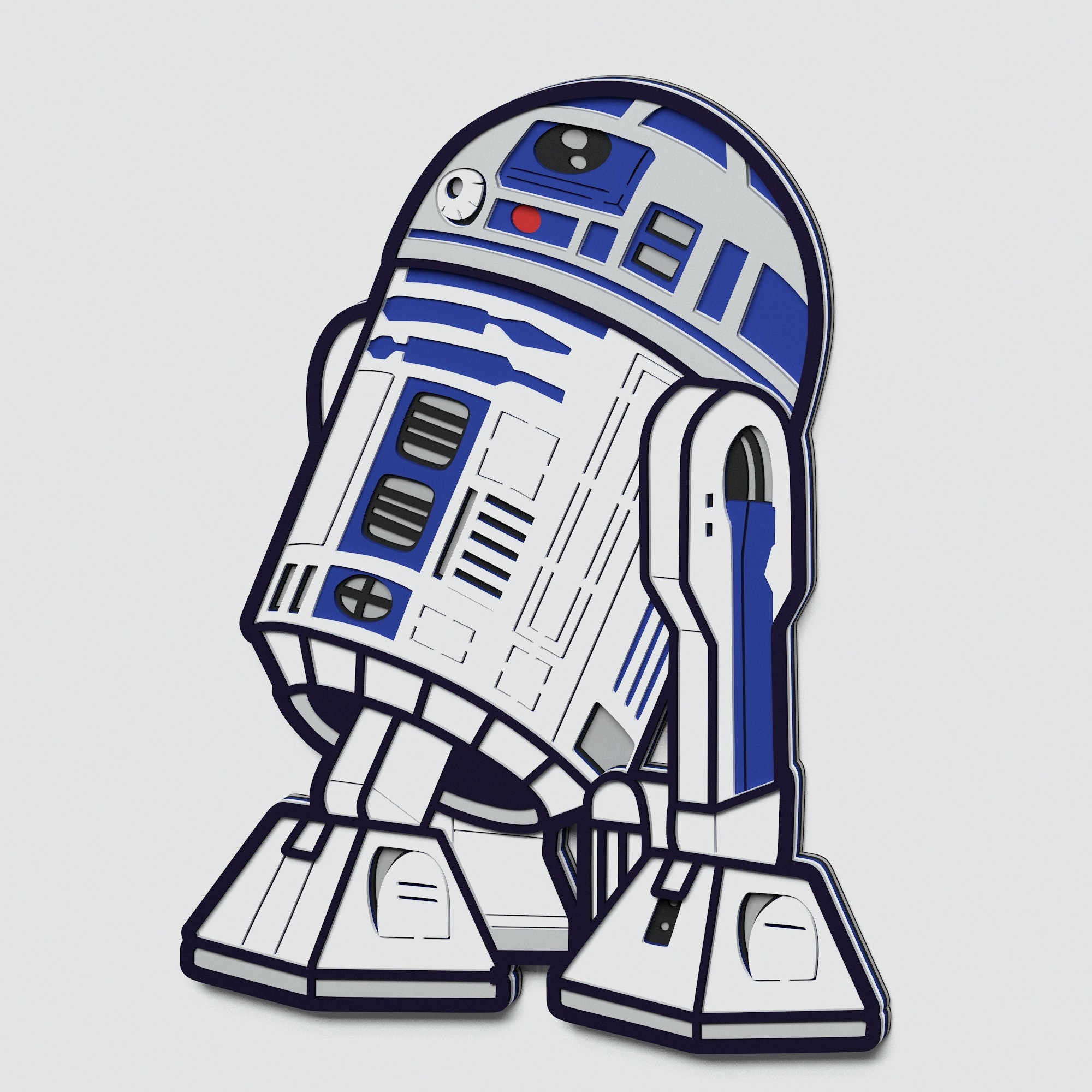 Download Multilayer R2-D2 Mandala SVG Layered Star Wars Mandala ...