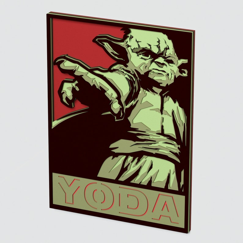 Download Multilayer Yoda Mandala DXF SVG Layered Star Wars Mandala ...