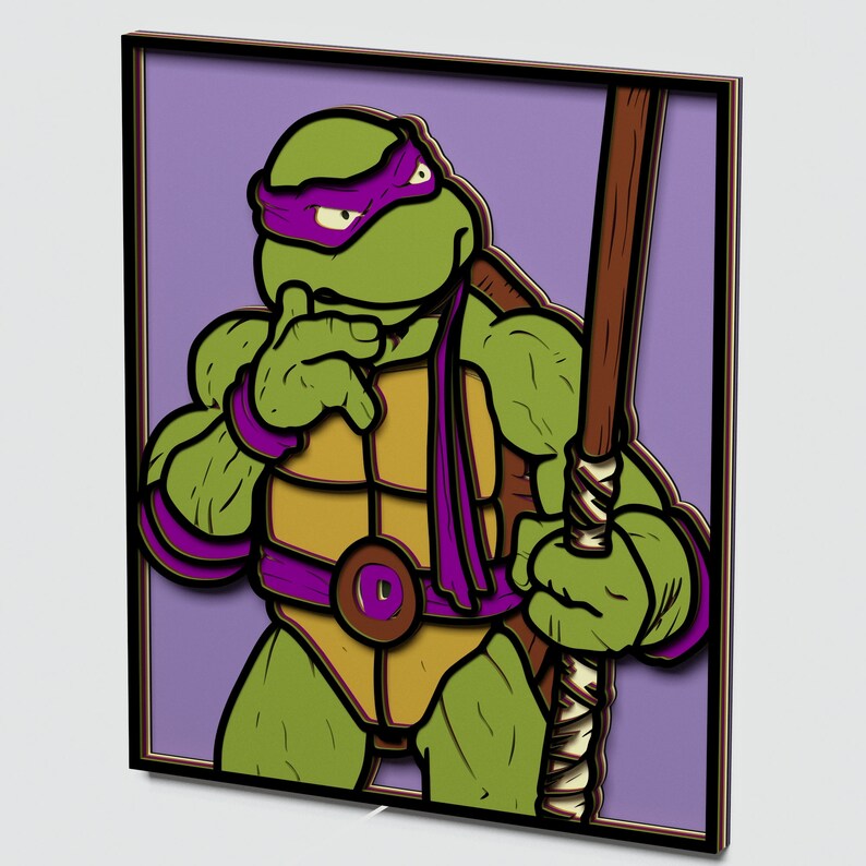 Download Dxf Teenage Mutant Ninja Turtles 3d Svg Mandala Svg Vector Donatello Mandala File For Laser Cutting Multilayer Donatello Mandala Stamping Craft Supplies Tools Safarni Org