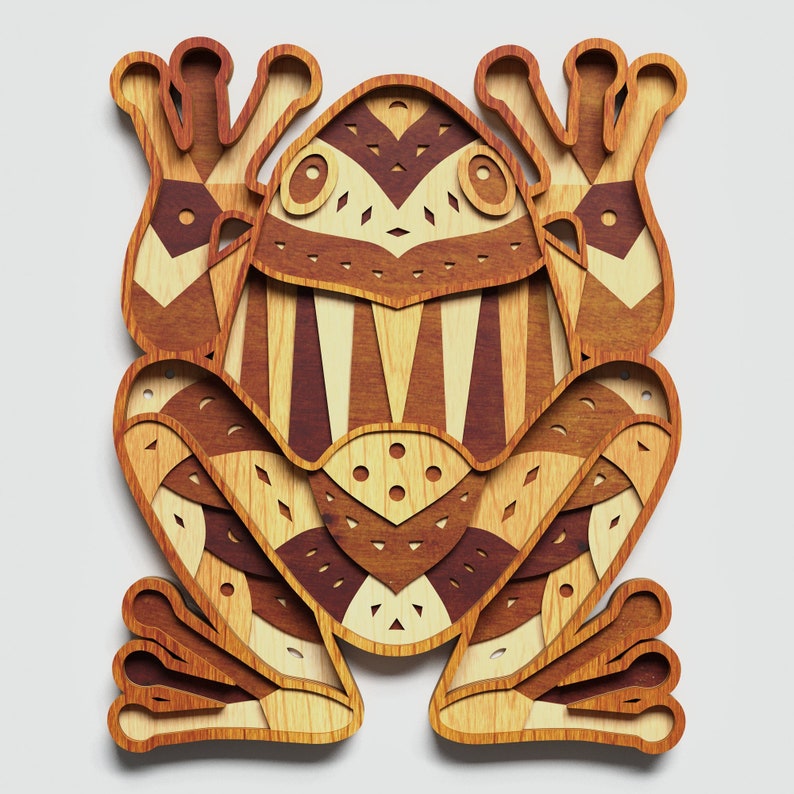 Download Multilayer Frog Mandala SVG Vector Mandala file for laser ...