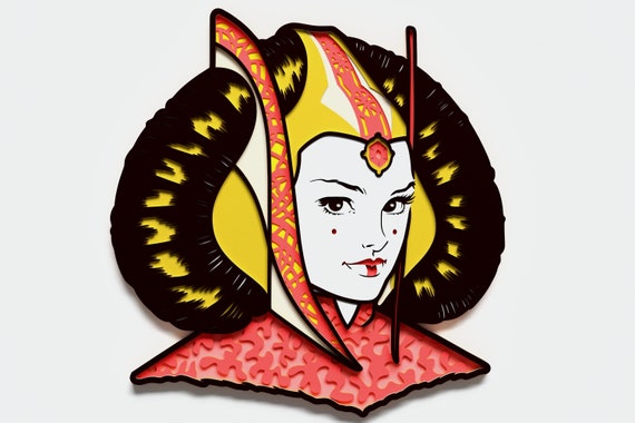 Download Multilayer Padme Amidala Mandala Dxf Svg Vector Star Wars Etsy