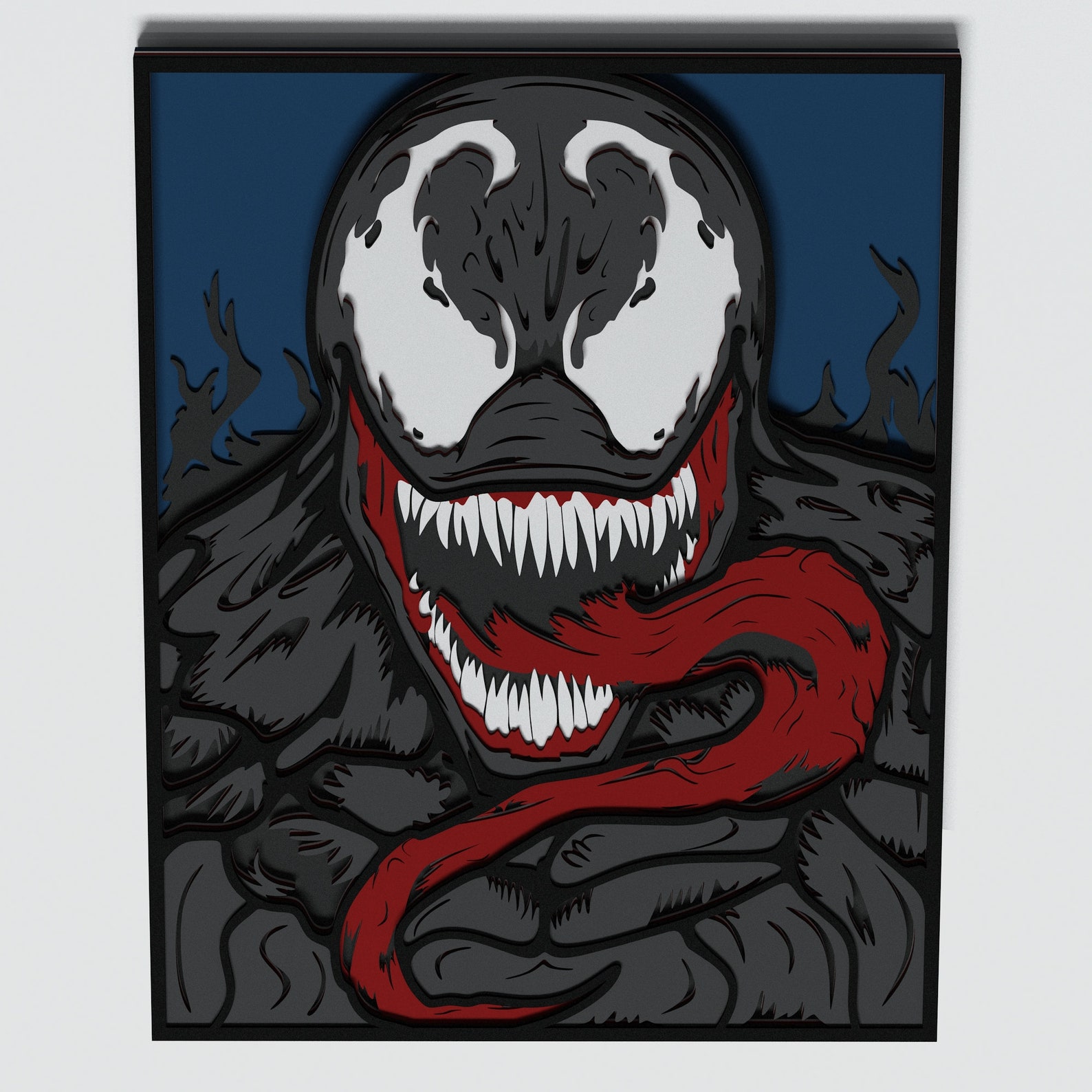 Multilayer Venom Design DXF SVG Vector Venom Mandala file | Etsy