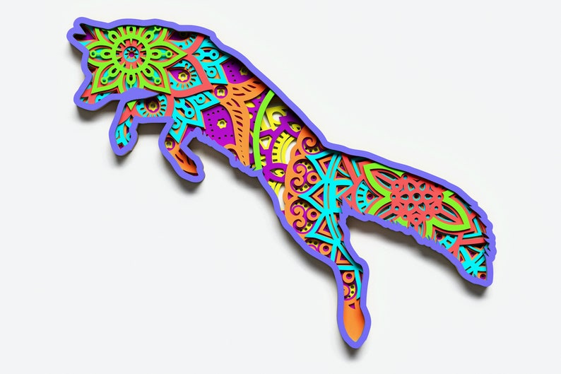 Download Fox Mandala Svg Free For Cricut - Layered SVG Cut File