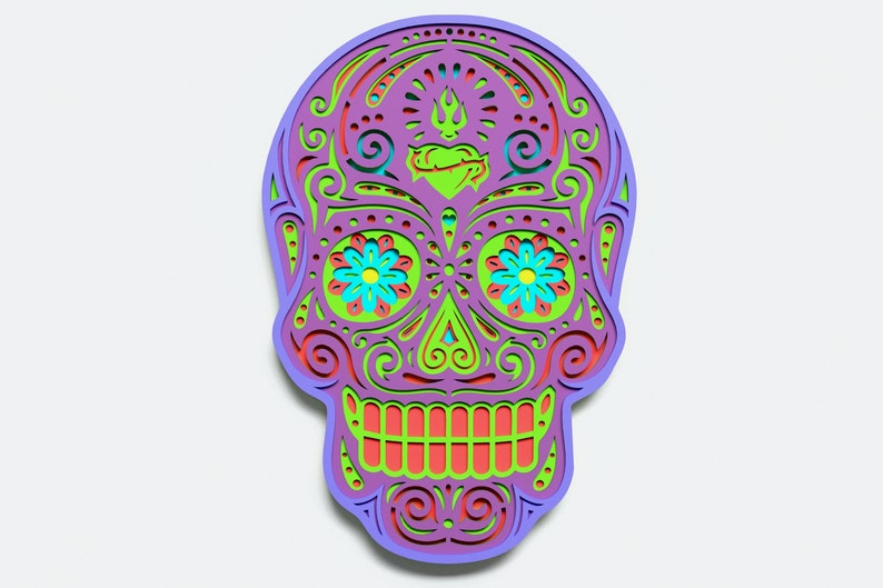 Free Free Layered Skull Svg 124 SVG PNG EPS DXF File