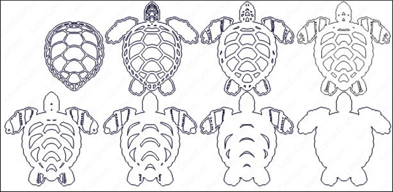 Download Multilayer Turtle Mandala DXF SVG Vector Mandala file for ...