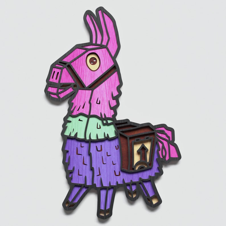 Download Multilayer Llama 3d Design DXF SVG Layered Llama Mandala ...