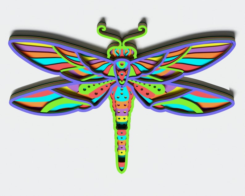 Download Multilayer Dragonfly Mandala SVG Vector Mandala file for ...