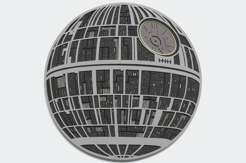 Download Multilayer Death Star Mandala Svg Layered Star Wars Mandala Etsy