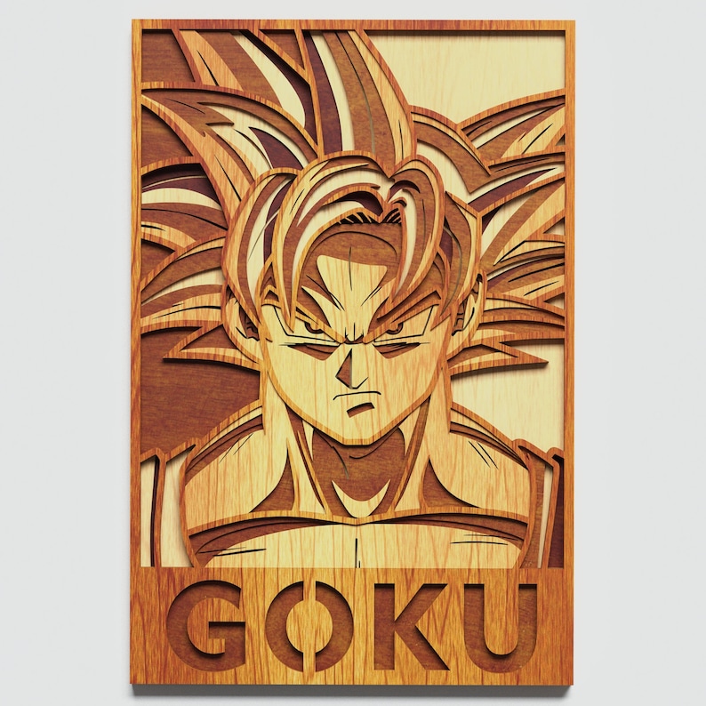 Download Multicapa Son Goku Mandala DXF SVG Archivo Goku Mandala en ...