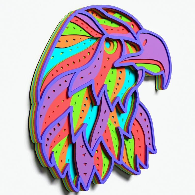 Download Multilayer Eagle Mandala DXF SVG CDR Vector Mandala ...