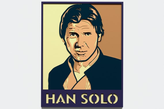 Download Multilayer Han Solo Mandala Dxf Svg Vector Star Wars Mandala Etsy