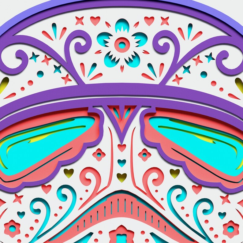 Download Multilayer Storm trooper Mandala DXF SVG Vector Star Wars ...