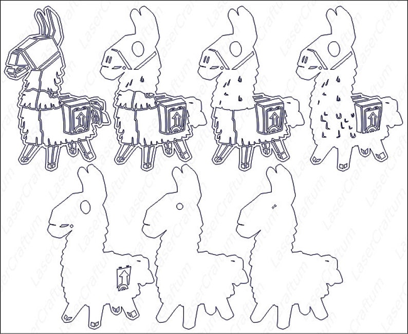Free Free Layered Llama Svg 697 SVG PNG EPS DXF File
