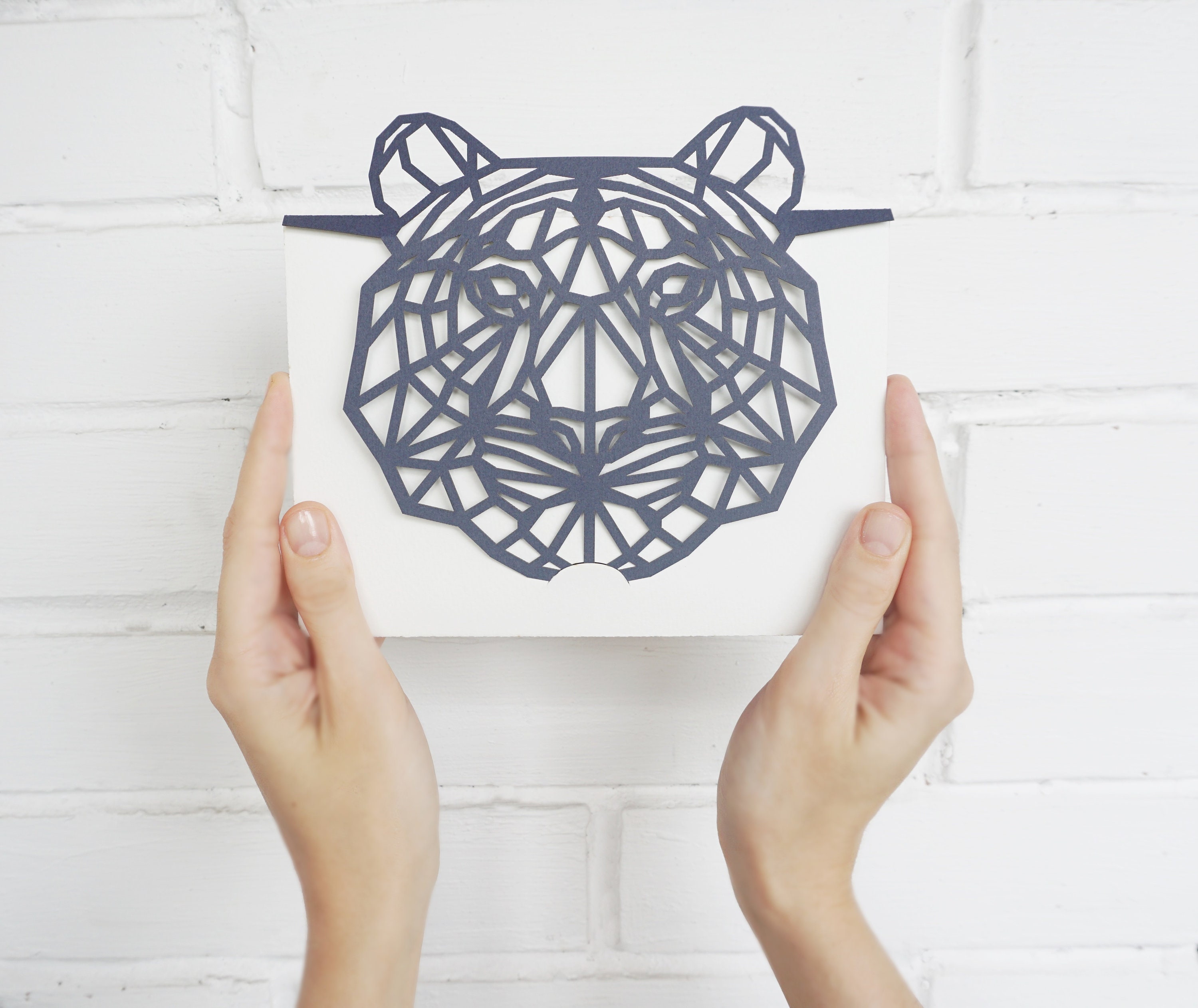 tiger envelope template for paper cutting tri fold envelope etsy