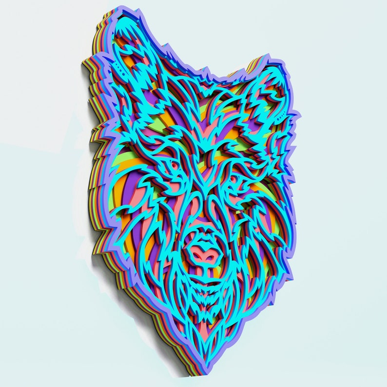 Download Wolf Mandala Svg Free For Cricut - Layered SVG Cut File ...