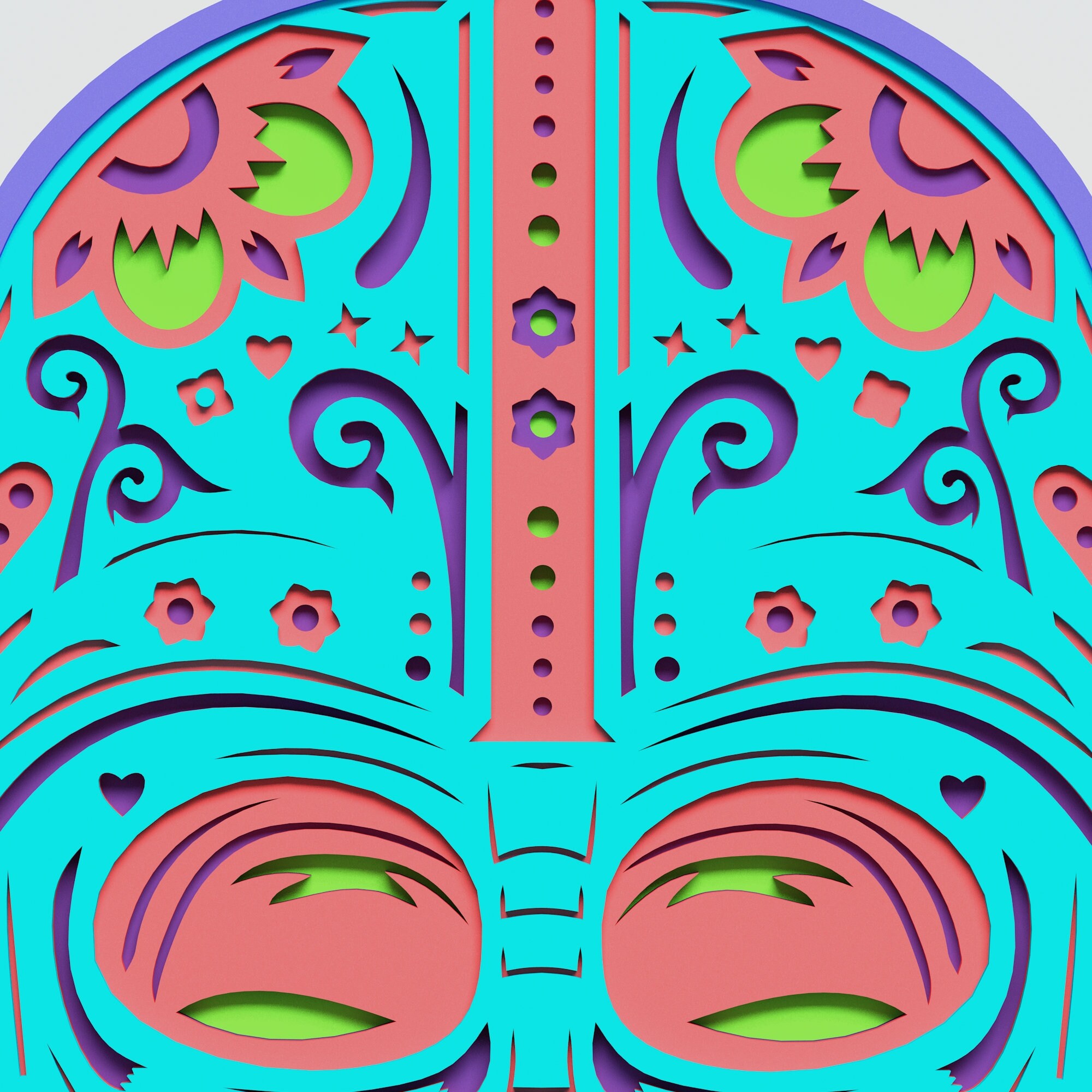 Download Multilayer Vader Mandala DXF SVG Vector Star Wars Mandala ...