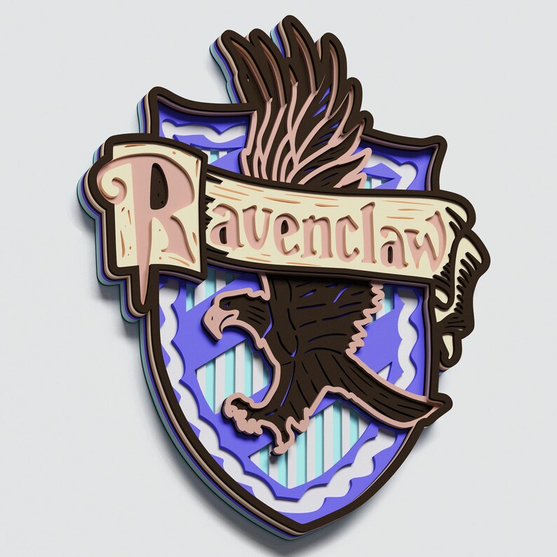 Download Multilayer Ravenclaw Crest Mandala svg DXF SVG Vector | Etsy