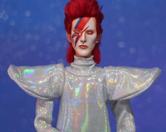 David Bowie Doll Aladdin Sane Ziggy Stardust Handmade Art Doll