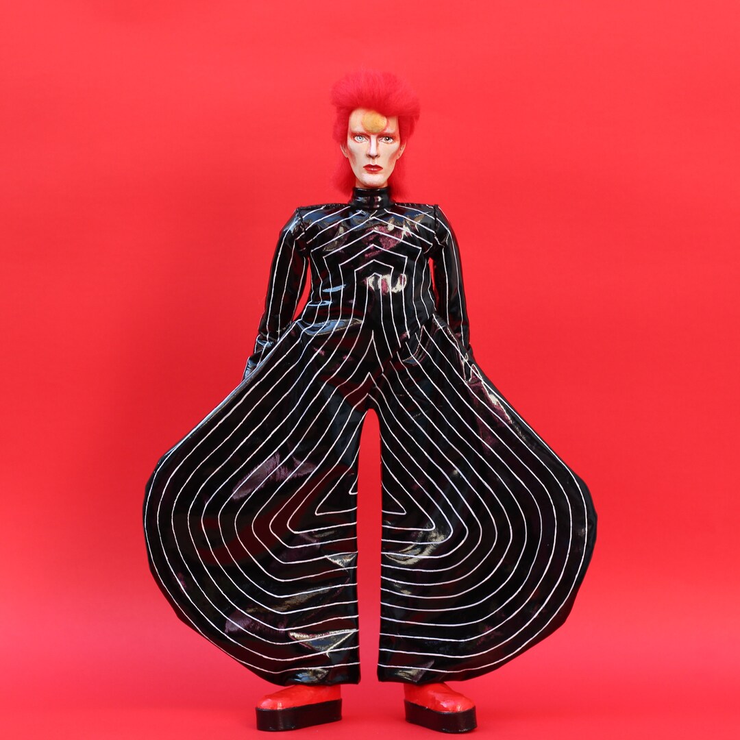 David Bowie Art Doll in Kansai Yamamoto Costume. Bowie Doll