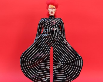David Bowie Art Doll in Kansai Yamamoto Costume. Handmade Collector's Doll.