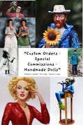 Custom Handmade doll. Made to order. (Reference image) product logo