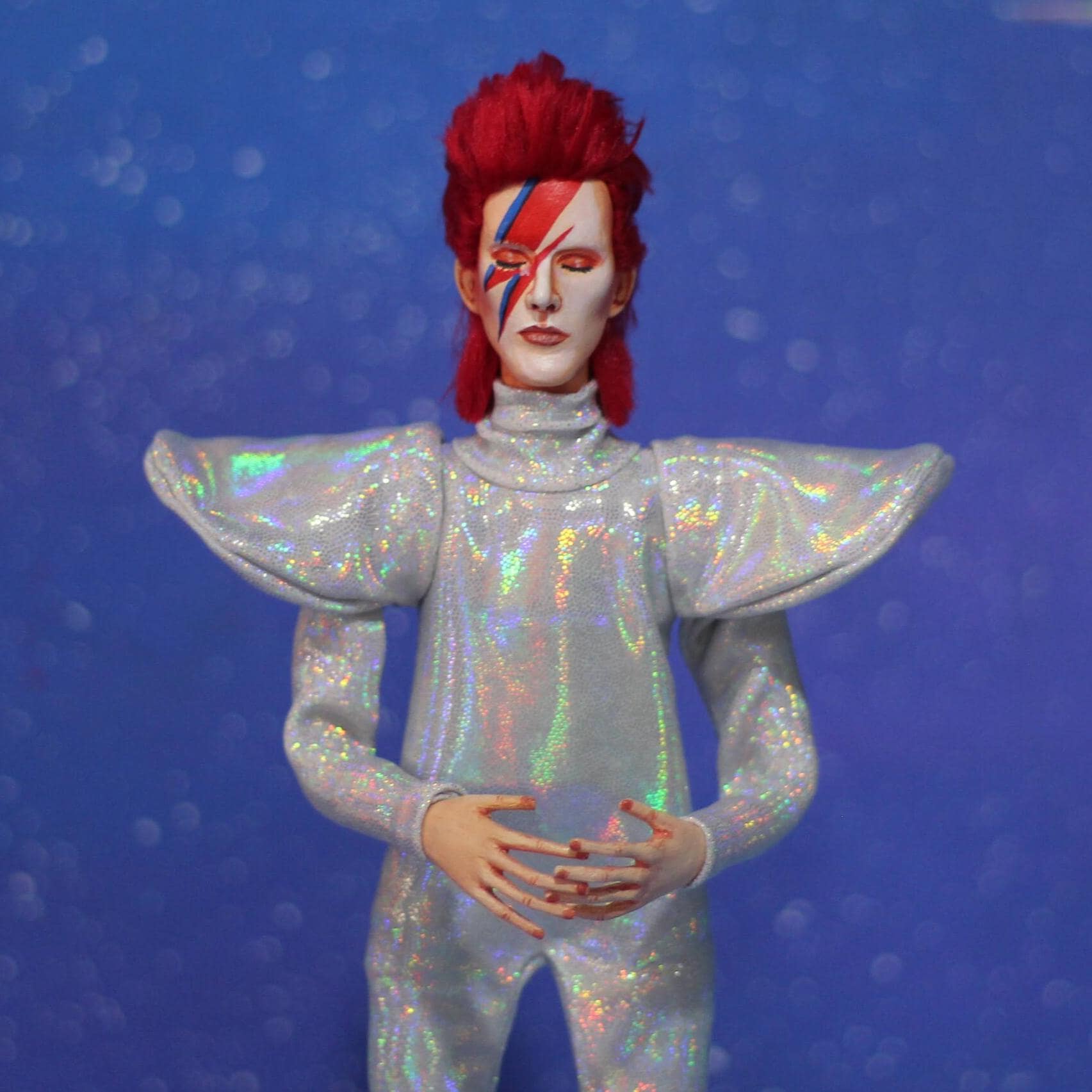David Bowie Doll Aladdin Sane Ziggy Stardust Handmade Art Doll