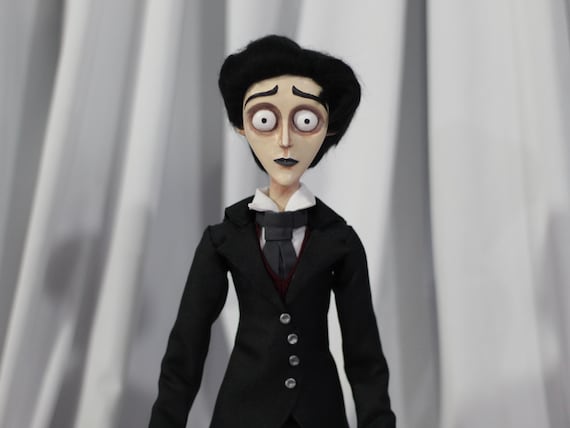 Victor Van Dort Doll. Corpse Bride Handmade Doll. Tim Burton Art