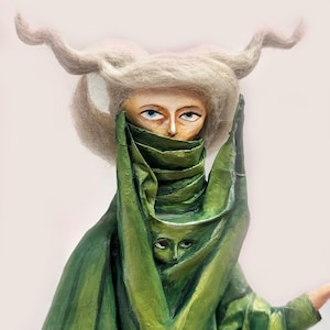 Paper Mache Sculpture Course inspired by Remedios Varo: Woman Leaving the Psychoanalyst.