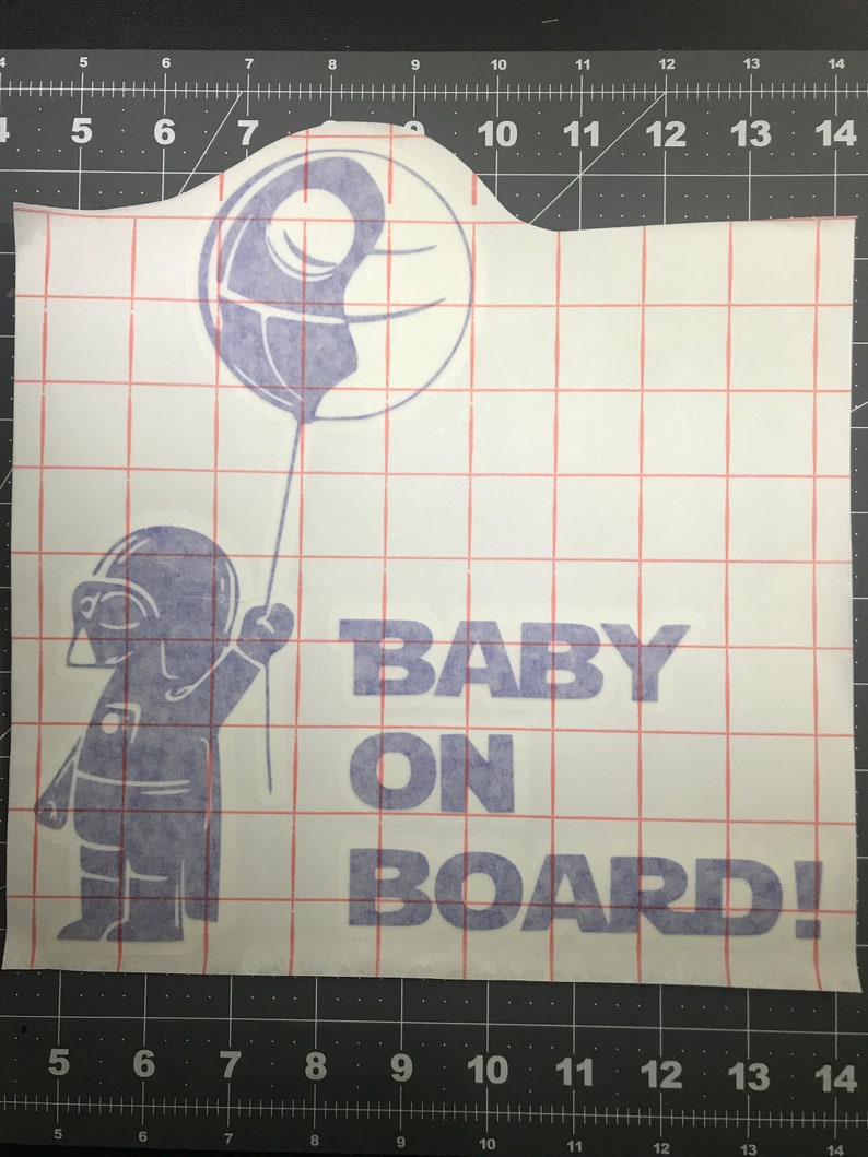 Star Wars BABY ON BOARD 11x 11
