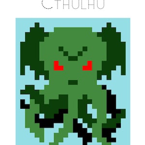 Cthulhu Lap Quilt Pattern PDF