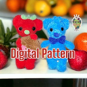 Berry Bears *low sew* crochet pattern