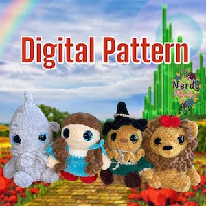 Wizard of oz crochet pattern bundle