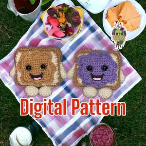 Peanut Butter and Jelly crochet pattern