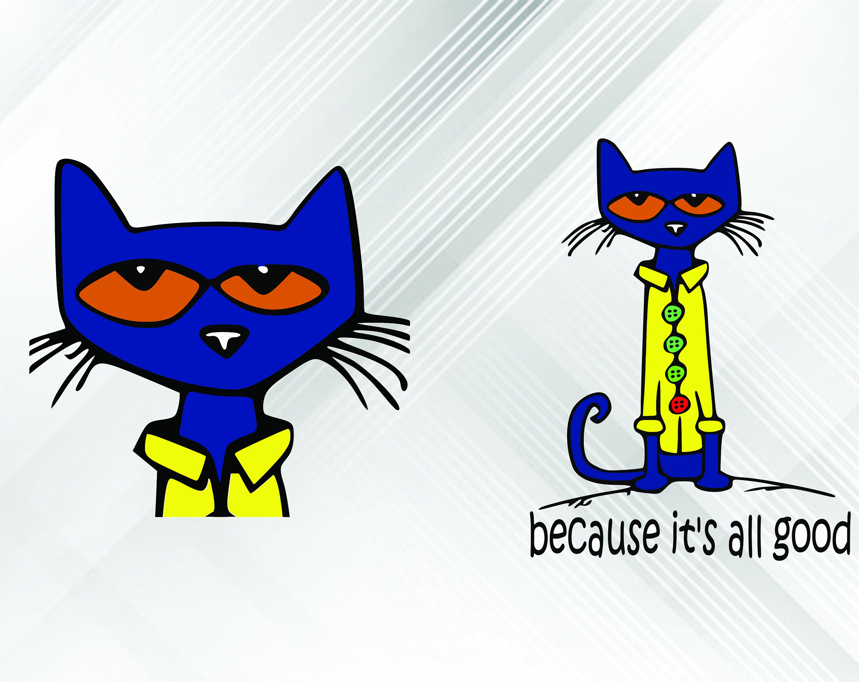 Pete the Cat svg png dxf | Etsy