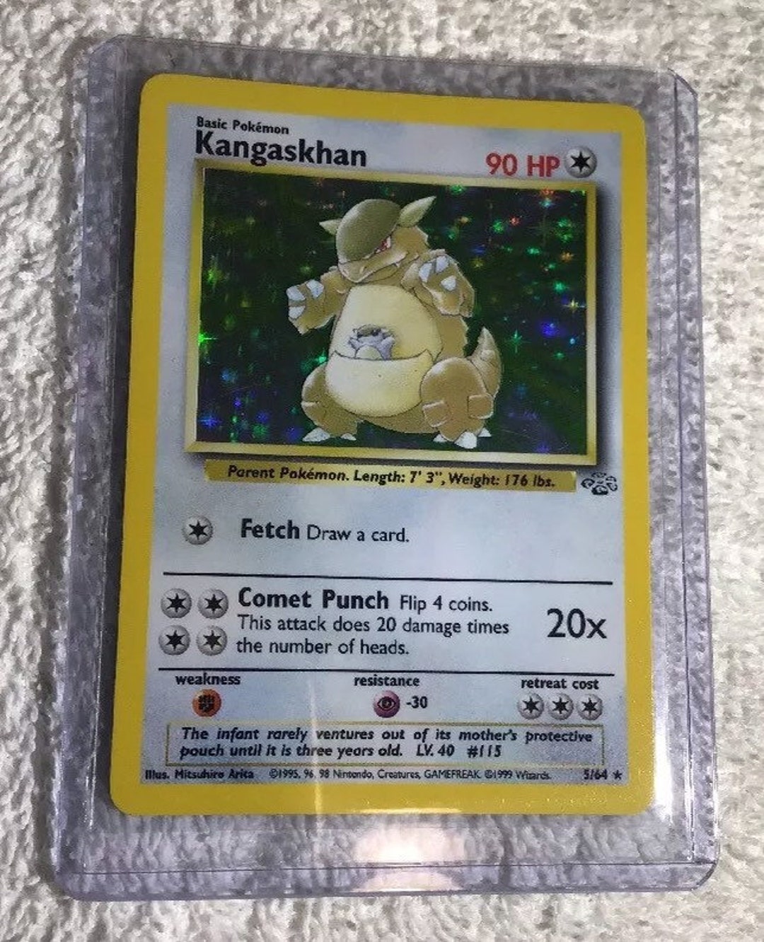 Carta Pokemon Kangaskhan Ex Full Arte Original Raríssimo
