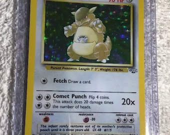 KANGASKHAN - 5/64 - Jungle Set - Holo - Pokemon Card - Exc / Near Mint -  Vintage