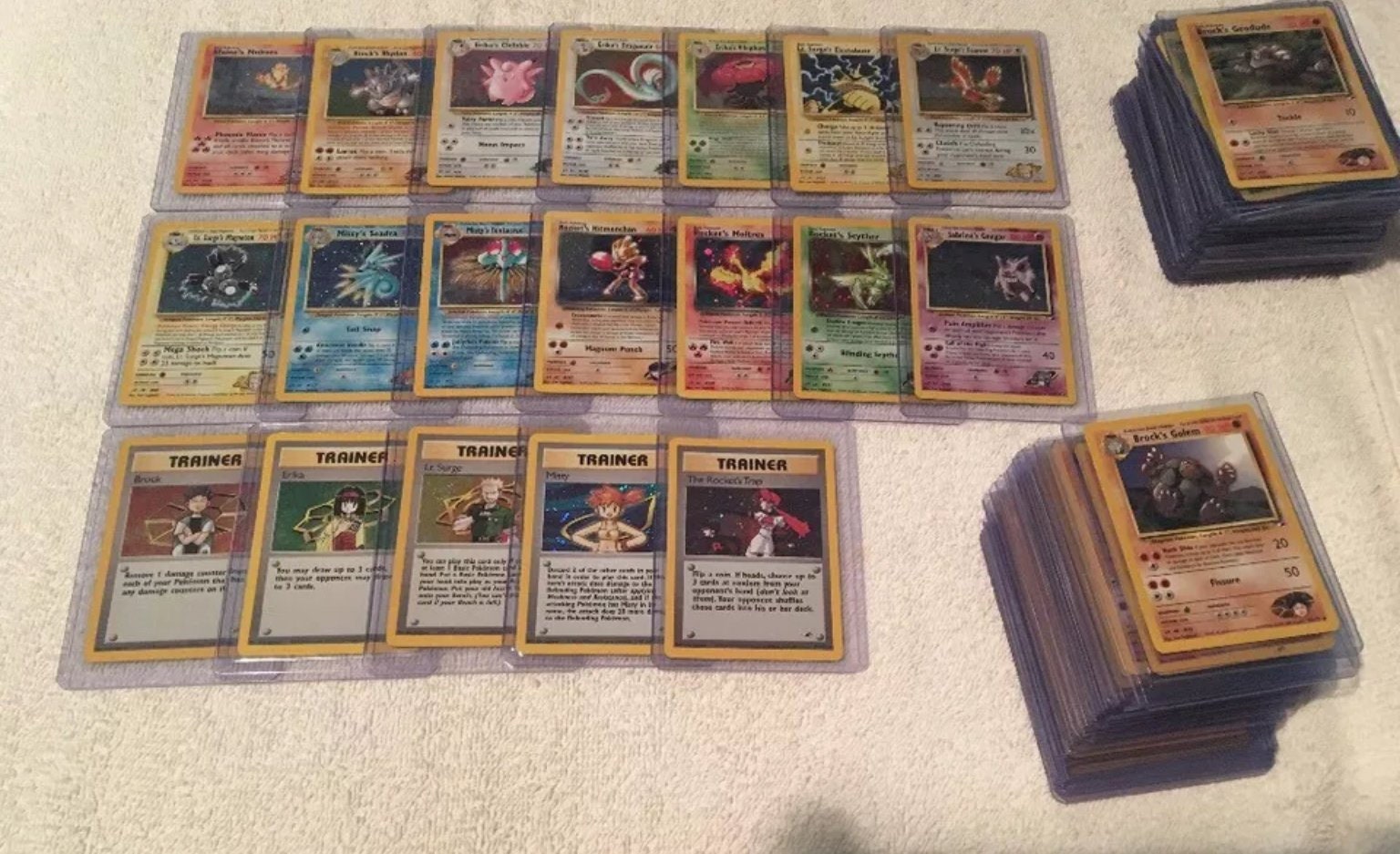 POKEMON Original Gym Heroes Set 132/132 - Complete Vintage Set