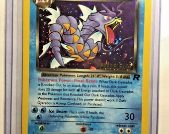 pokemon card dark gyarados price DARK GYARADOS - 8/82 - Team Rocket Set - Holo - Pokemon Card - Exc / Near  Mint - Vintage