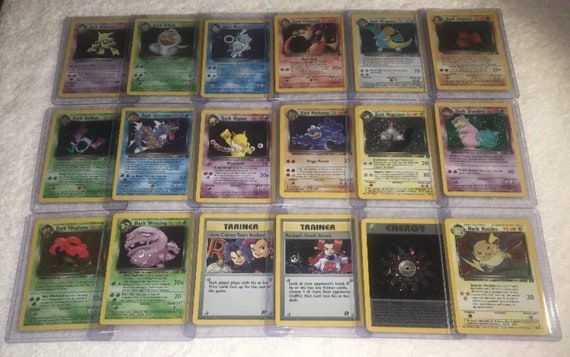 POKEMON Original Team Rocket Set 83/82 - Complete Vintage Set - Includes Dark Raichu 83/82 Holos, Rares, Uncommons, Commons - *EXC/NM* - Etsy POKEMON Original Team Rocket Set 83/82 - Complete Vintage Set - Includes Dark Raichu 83/82 Holos, Rares, Uncommons, Commons - *EXC/NM* - Etsy